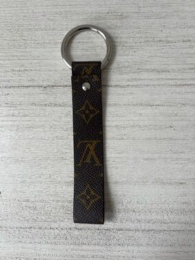 Designer Monogram Brown Keyring Strap